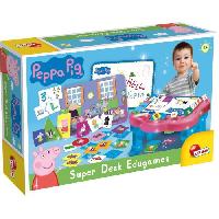 Imagination Bureau d'activités Peppa Pig Super Desk - LISCIANI GIOCHI - 10 jeux éducatifs