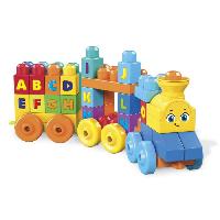 Imagination MEGA BLOKS - Le train de l'alphabet - jouet de construction pour enfant de 12 mois et plus