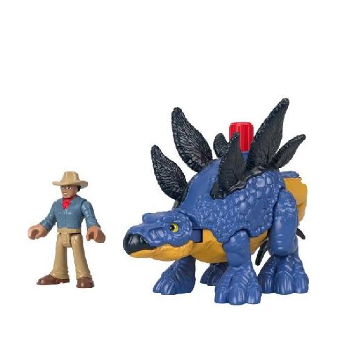 Figurine Miniature - Personnage Miniature Imaginext-Jurassic World-Stégosaure et le Dr Grant GVV64