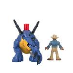 Figurine Miniature - Personnage Miniature Imaginext-Jurassic World-Stégosaure et le Dr Grant GVV64