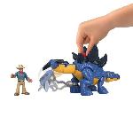 Figurine Miniature - Personnage Miniature Imaginext-Jurassic World-Stégosaure et le Dr Grant GVV64