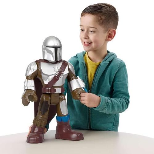 Robot Miniature - Personnage Miniature - Animal Anime Miniature Imaginext-STAR WARS-Figurine XXL The Mandalorian. 40 cm HXT20