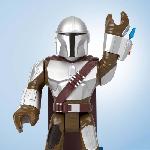 Robot Miniature - Personnage Miniature - Animal Anime Miniature Imaginext-STAR WARS-Figurine XXL The Mandalorian. 40 cm HXT20