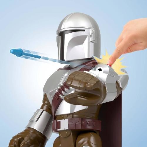 Robot Miniature - Personnage Miniature - Animal Anime Miniature Imaginext-STAR WARS-Figurine XXL The Mandalorian. 40 cm HXT20