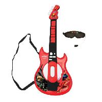 Imitation Instrument Musique Guitare électronique lumineuse avec lunettes équipées d'un micro - Ladybug