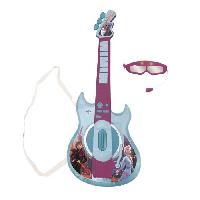 Imitation Instrument Musique Guitare électronique lumineuse avec lunettes équipées d'un micro - Reine des Neiges