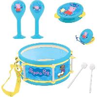 Imitation Instrument Musique Lexibook - Set Musical Peppa Pig - 7 instruments - Rangement dans le tambour