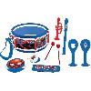 Imitation Instrument Musique Lexibook - Set Musical Spider-Man - 7 instruments - Rangement dans le tambour