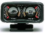 Horloges et Thermometres auto Inclinometre 4x4 - Lumineux - Noir Rolling Pitching