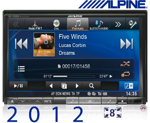 INE-W928R - Station GPS multimedia DVD/CD - Bluetooth - USB/iPod - iPhone/Nokia - Ecran 8p - Navigation 46 pays
