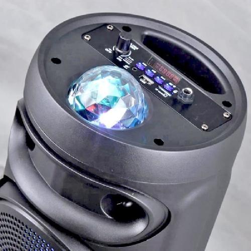Enceinte - Haut-parleur Nomade - Portable - Mobile - Bluetooth INOVALLEY KA02 BOWL- Enceinte lumineuse Bluetooth 400W - Fonction Karaoke - Boule kaleidoscope LED multicolore - Port USB. Micro-SD