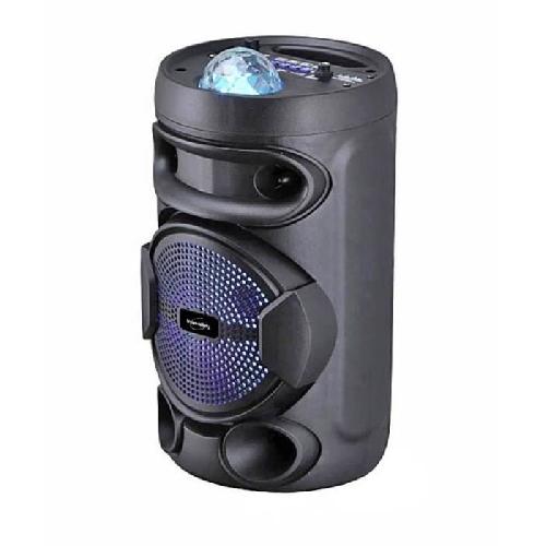 Enceinte - Haut-parleur Nomade - Portable - Mobile - Bluetooth INOVALLEY KA02 BOWL- Enceinte lumineuse Bluetooth 400W - Fonction Karaoke - Boule kaleidoscope LED multicolore - Port USB. Micro-SD