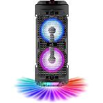 Enceinte - Haut-parleur Nomade - Portable - Mobile - Bluetooth INOVALLEY KA03-N - Enceinte lumineuse Bluetooth - 400 W - Fonction karaoke - Lumieres LED colorees - Port USB