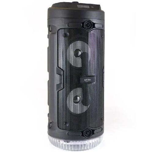 Enceinte - Haut-parleur Nomade - Portable - Mobile - Bluetooth INOVALLEY KA03-N - Enceinte lumineuse Bluetooth - 400 W - Fonction karaoke - Lumieres LED colorees - Port USB