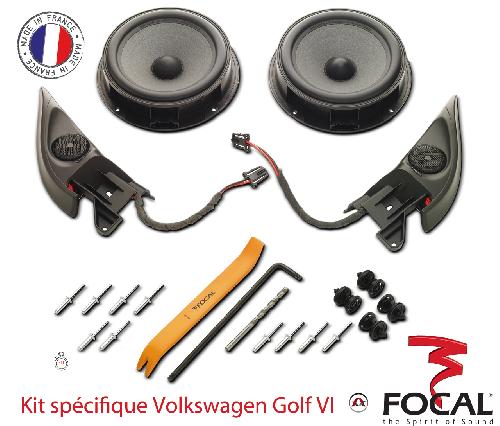 Integration IFWGolf6 - 2 Haut-Parleurs 2 voies separees - 75W RMS - Specifiques VW Golf 6