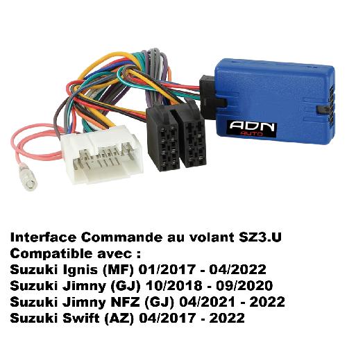 Commande au volant de Roger Interface Commande au volant 42SSZ003 compatible avec Suzuki Ignis Swift Jimny 2017-2022 Centrale seule