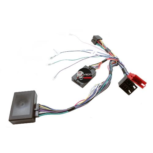 Commande au volant Sans Lead Interface Commande au volant AD8 compatible avec Audi ISO Ampli Centrale seule sans cable lead