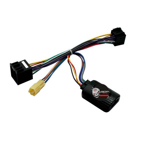 Commande au volant Sans Lead Interface Commande au volant DC1U compatible avec Dacia Duster Sandero 08-13 Mini-ISO Universelle