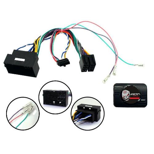 Commande au volant Autoradio Chinois Interface Commande au volant FA19Cx compatible avec Citroen Fiat OPel Peugeot 12-21 Chinois