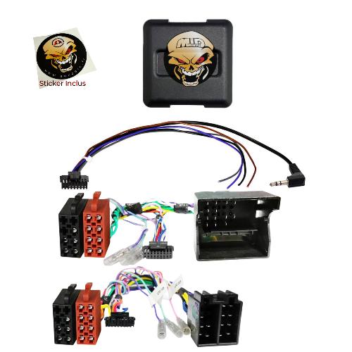 Commande au volant Universelle Interface Commande au volant MCC compatible avec Mercedes VW ap00 Fakra ou ISO Universelle