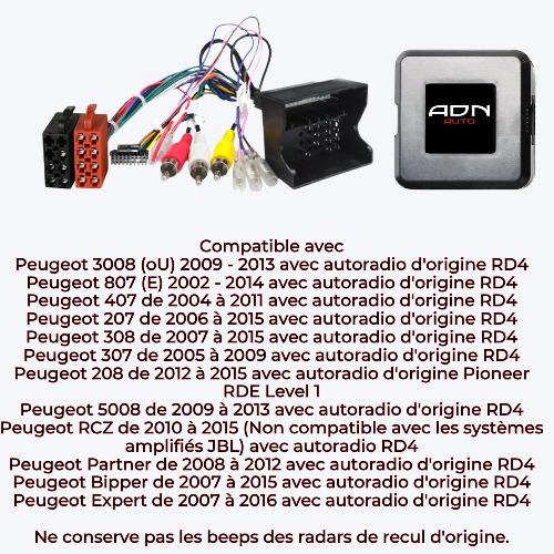 Commande au volant Pioneer Interface Commande au volant PG7P compatible avec Peugeot 04-18 Fakra Sans R.recul - Pioneer Sony