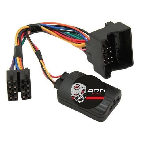 Commande au volant Sans Lead Interface Commande au volant PG7U compatible avec Peugeot ap04 Fakra sans R.recul - Centrale seule