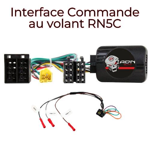 Commande au volant Autoradio Chinois Interface Commande au volant RN5C compatible avec Renault Updatelist Ecran deporte Chinois cx 3 fils