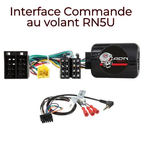 Commande au volant Universelle Interface Commande au volant RN5U compatible avec Renault Updatelist Ecran deporte
