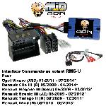 Commande au volant Sans Lead Interface Commande au volant RN6-U compatible avec Renault 09-14 Vivaro - Universelle RN6U