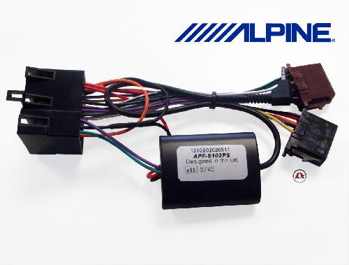 Commande au volant Alpine Interface commande volant PG4A compatible avec Peugeot 306 equivalent APF-S102PS