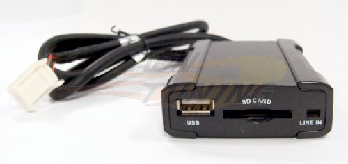 Adaptateur Aux Autoradio Interface Entree Aux USB compatible avec autoradio Toyota ap2004 - Sans GPS