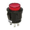 Interrupteur - Actionneur - Pulseur Interrupteur a pression Rouge 12V 20A D18mm - bouton rouge D12mm