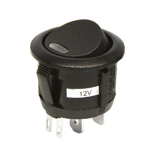 Interrupteur - Actionneur - Pulseur Interrupteur -On-Off- Noir - 12V 20A
