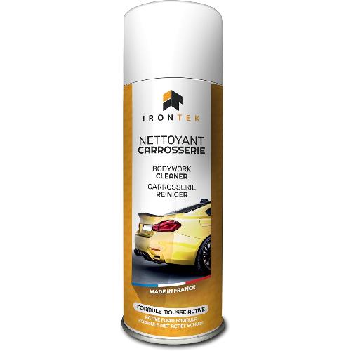 Shampoing Et Produit Nettoyant Exterieur IRONTEK - Nettoyant Carrosserie IT231 - Formule Haute Performance - Solvants Naturels - Ne Laisse Aucune Trace - Spray 500ml - Fort Pouvoir Degraissant - Dissout Goudron. Graisse. Pollution. Saletes Tenaces