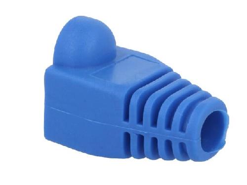 Cable - Connectique Pour Peripherique Isolation de prise RJ45 5.8mm - Bleu