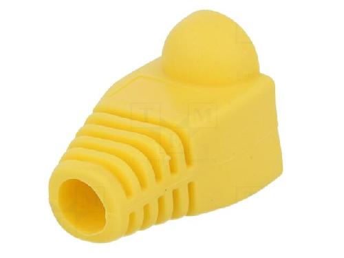 Cable - Connectique Pour Peripherique Isolation de prise RJ45 5.8mm - Jaune