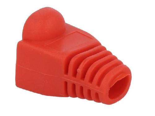Cable - Connectique Pour Peripherique Isolation de prise RJ45 5.8mm - Rouge