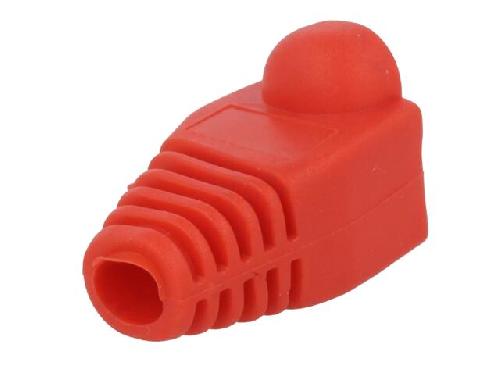 Cable - Connectique Pour Peripherique Isolation de prise RJ45 5.8mm - Rouge