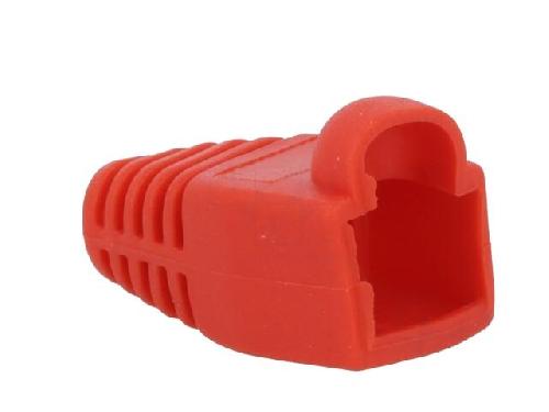Cable - Connectique Pour Peripherique Isolation de prise RJ45 5.8mm - Rouge
