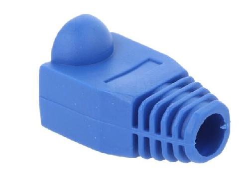 Cable - Connectique Pour Peripherique Isolation de prise RJ45 6.5mm - Bleu