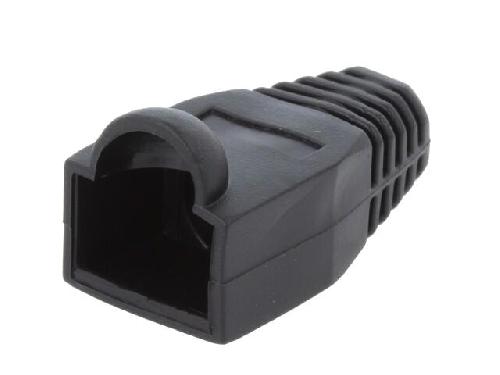 Cable - Connectique Pour Peripherique Isolation de prise RJ45 6.5mm - Noir