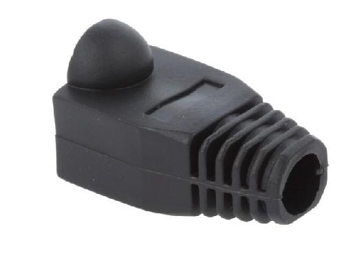 Cable - Connectique Pour Peripherique Isolation de prise RJ45 6.5mm - Noir