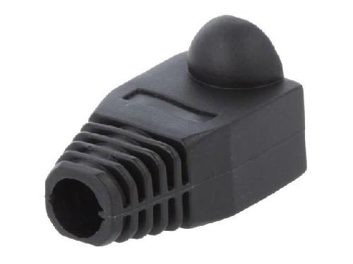 Cable - Connectique Pour Peripherique Isolation de prise RJ45 6.5mm - Noir