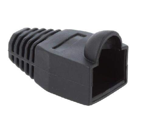 Cable - Connectique Pour Peripherique Isolation de prise RJ45 6.5mm - Noir