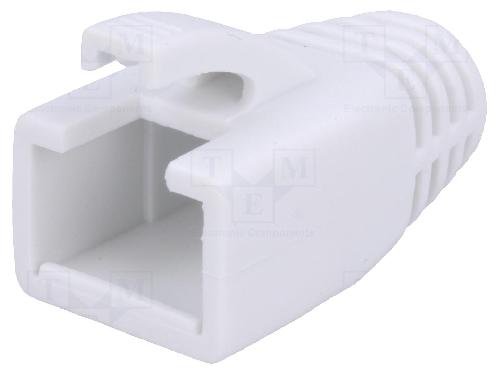 Cable - Connectique Pour Peripherique Isolation de prise RJ45 8mm - Blanc