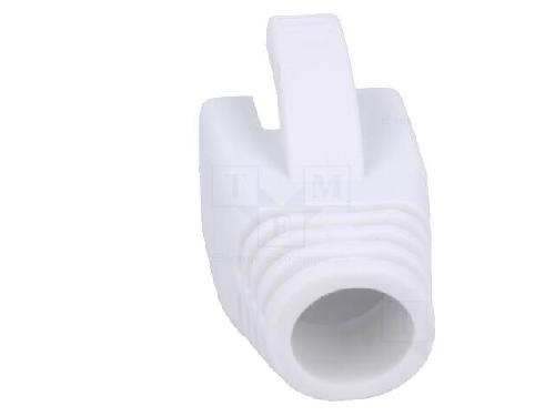 Cable - Connectique Pour Peripherique Isolation de prise RJ45 8mm - Blanc