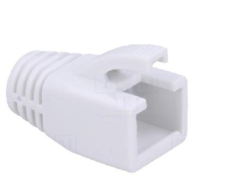 Cable - Connectique Pour Peripherique Isolation de prise RJ45 8mm - Blanc