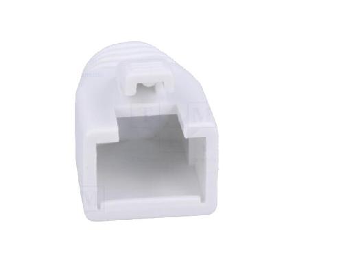 Cable - Connectique Pour Peripherique Isolation de prise RJ45 8mm - Blanc