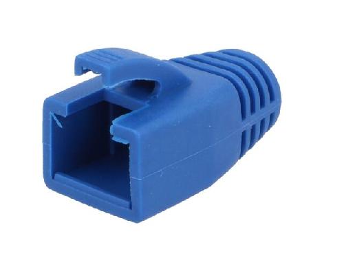 Cable - Connectique Pour Peripherique Isolation de prise RJ45 8mm - Bleu