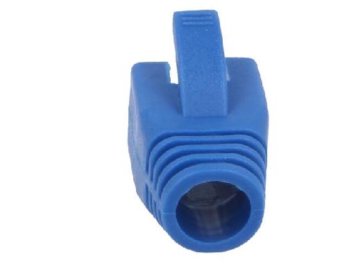 Cable - Connectique Pour Peripherique Isolation de prise RJ45 8mm - Bleu